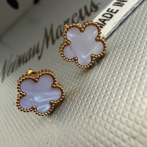 Bruni Mother-of-Pearl Clover Earrings 18k